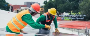 solar panels work at night or Rain