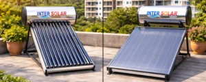 ETC and FPC Solar Water Heaters