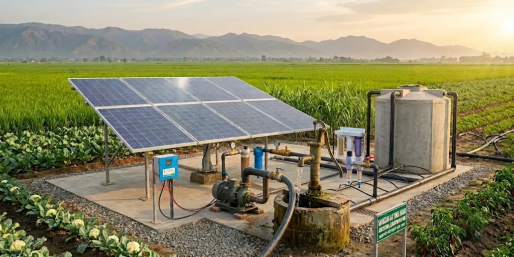 how solar pump works