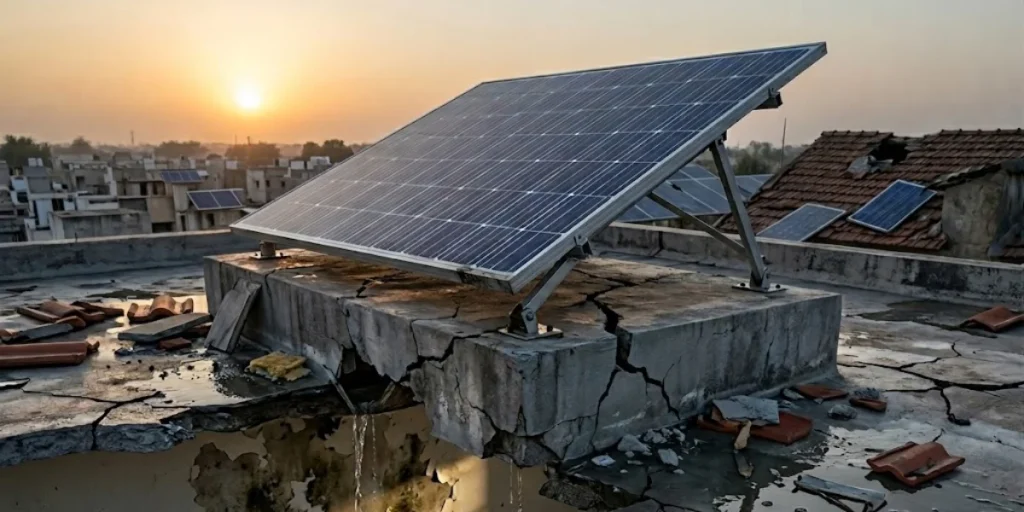 Solar PV Panels Damage Rooftops